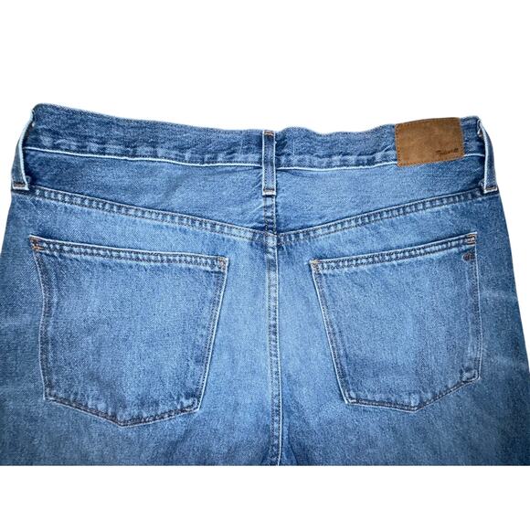 Madewell The Slouchy Boy Jean Size 31 Cutoff Raw Hem - Picture 4 of 8